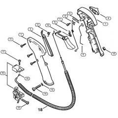 Genuine Stihl FS550 / L - Control handle  1 57 307 792 (29.2002)