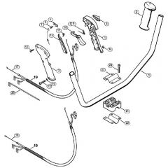 Genuine Stihl FS55 2-MIX / AD - Bike handle