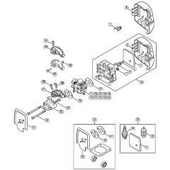 Genuine Stihl FS55 2-MIX / L - Air filter, Spacer flange