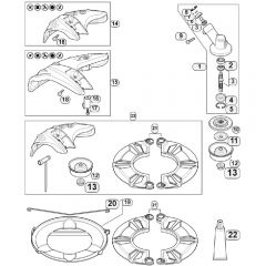 Genuine Stihl FS55 / AF - Gear head, Deflector