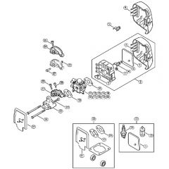 Genuine Stihl FS55 / L - Air filter, Spacer flange