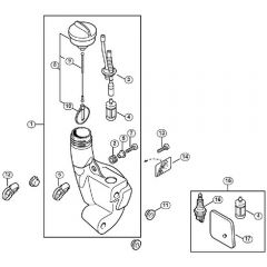 Genuine Stihl FS55 / N - Fuel tank