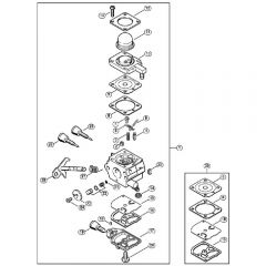 Genuine Stihl FS55 / P - Carburetor C1Q-S290 BR