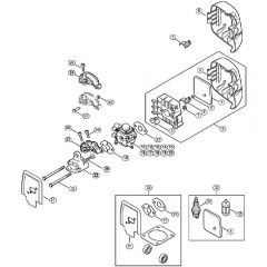 Genuine Stihl FS55 RC-E / L - Air filter, Spacer flange