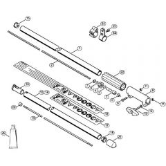 Genuine Stihl FS55 T / AC - Drive tube assembly FS 55 T (14.2002)