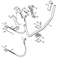 Genuine Stihl FS55 T / AD - Bike handle