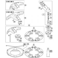 Genuine Stihl FS55 T / AF - Gear head, Deflector