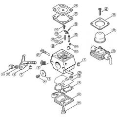 Genuine Stihl FS55 T / Y - Carburetor C1Q-S58 (27.2001)