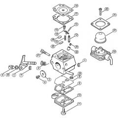 Genuine Stihl FS55 / Y - Carburetor C1Q-S58 (27.2001)