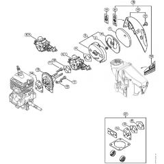 Genuine Stihl FS56 C-E / H - Air filter, Spacer flange