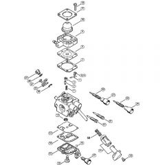 Genuine Stihl FS56 C-E / K - Carburetor C1M-S226, C1M-S207, C1M-S145