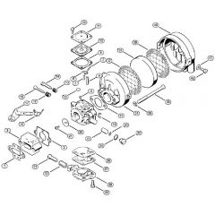 Genuine Stihl FS60 / C - Carburetor, Air filter