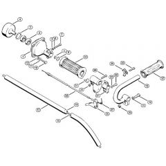 Genuine Stihl FS60 / E - Clutch housing, Drive tube assembly