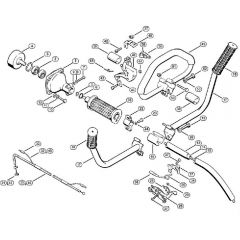 Genuine Stihl FS61 / E - Clutch housing, Drive tube assembly