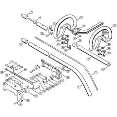 Genuine Stihl FS62 / H - Drive tube assembly, Loop handle