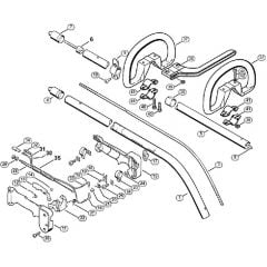 Genuine Stihl FS62 R / H - Drive tube assembly, Loop handle