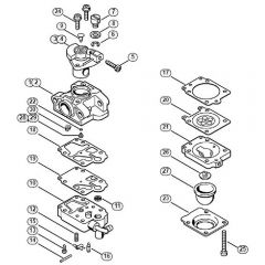 Genuine Stihl FS65-4 / F - Carburetor WYL-131, WYL-135