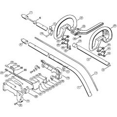 Genuine Stihl FS66 R / H - Drive tube assembly, Loop handle