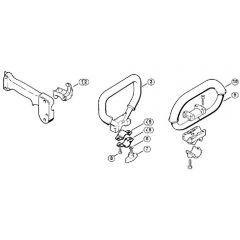 Genuine Stihl FS66 R / J - Drive tube assembly, Loop handle