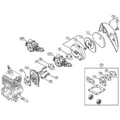 Genuine Stihl FS70 RC-E / G - Air filter, Spacer flange