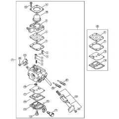 Genuine Stihl FS70 RC-E / H - Carburetor C1M-S267