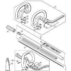 Genuine Stihl FS70 RC-E / L - Drive tube assembly, Loop handle FS 70 RC-E, FS 70 RC-E Z, FS 70 R-Z