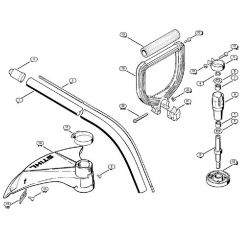 Genuine Stihl FS72 / H - Drive tube assembly FS 72, Loop handle