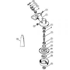 Genuine Stihl FS80 / AC - Gear head FS 80, 80 R, 85, 85 R, 85 T, 85 RX (41.2017)