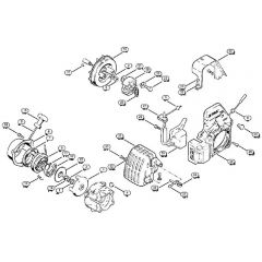 Genuine Stihl FS80 AVE / B - Rewind starter