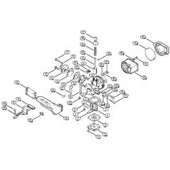 Genuine Stihl FS80 AVE / C - Carburetor, Air filter