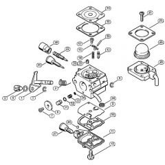 Genuine Stihl FS80 / K - Carburetor C1Q-S80 BR (41.2017)