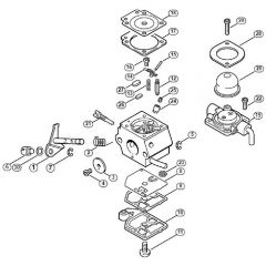 Genuine Stihl FS80 / O - Carburetor C1Q-S45 (16.2001)