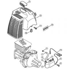 Genuine Stihl FS83 T / D - Ignition system, Shroud