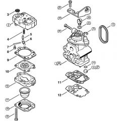 Genuine Stihl FS83 T / H - Carburetor