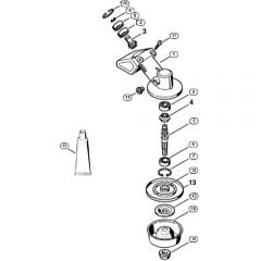 Genuine Stihl FS85 / AC - Gear head FS 80, 80 R, 85, 85 R, 85 T, 85 RX (41.2017)