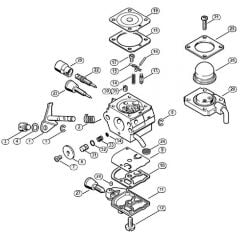 Genuine Stihl FS85 / K - Carburetor C1Q-S80 BR (41.2017)