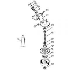 Genuine Stihl FS85 R / AC - Gear head FS 80, 80 R, 85, 85 R, 85 T, 85 RX (41.2017)