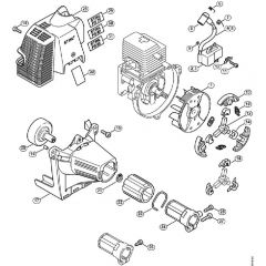 Genuine Stihl FS85 R / C - Ignition system, Clutch