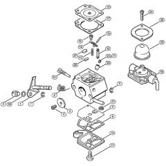 Genuine Stihl FS85 R / N - Carburetor C1Q-S60 BR (17.2002)