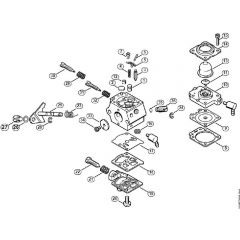 Genuine Stihl FS85 T / Q - Carburetor WT-447