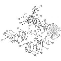 Genuine Stihl FS86 / B - Rewind starter, Muffler