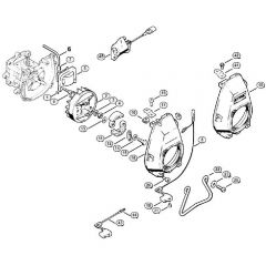 Genuine Stihl FS86 / C - Ignition system, Fan housing