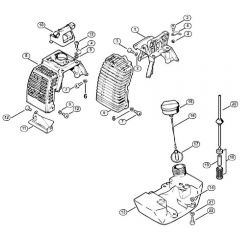Genuine Stihl FS86 / D - Cover, Fuel tank