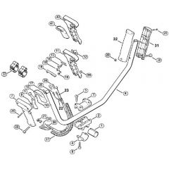 Genuine Stihl FS86 / G - Two-handed handle bar