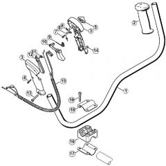 Genuine Stihl FS87 / J - Bike handle