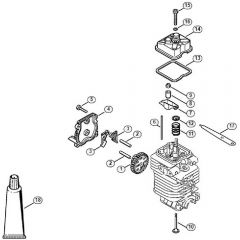 Genuine Stihl FS87 R / B - Valve timing gear