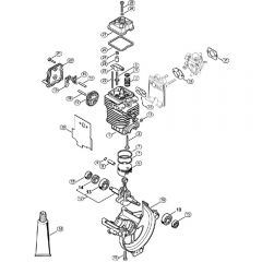 Genuine Stihl FS87 R / Q - Engine Ø 38 mm