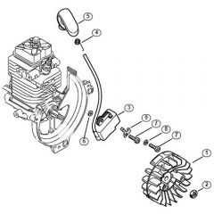 Genuine Stihl FS90 - 4180 / E - Ignition system