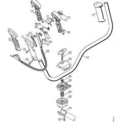 Genuine Stihl FS90 - 4180 / K - Bike handle