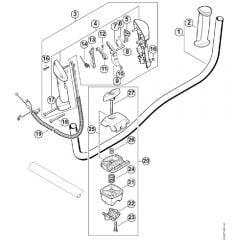 Genuine Stihl FS91 / G - Bike handle